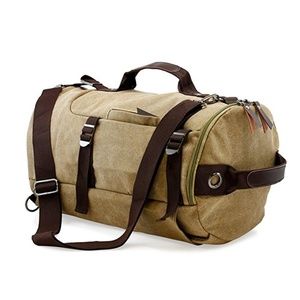 Large Duffel Travel Canvas Bag Handbag Backpack